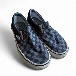 Vans Checkerboard Slip-On in Black and Gray